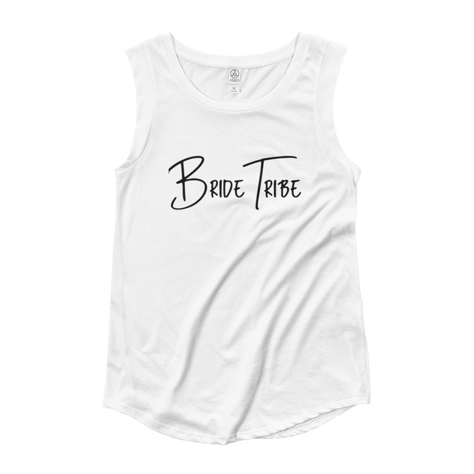 Bride Tribe white muscle tee